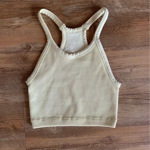 Balance Athletica Seamless Tank Top Bra - Faded Yellow - XS